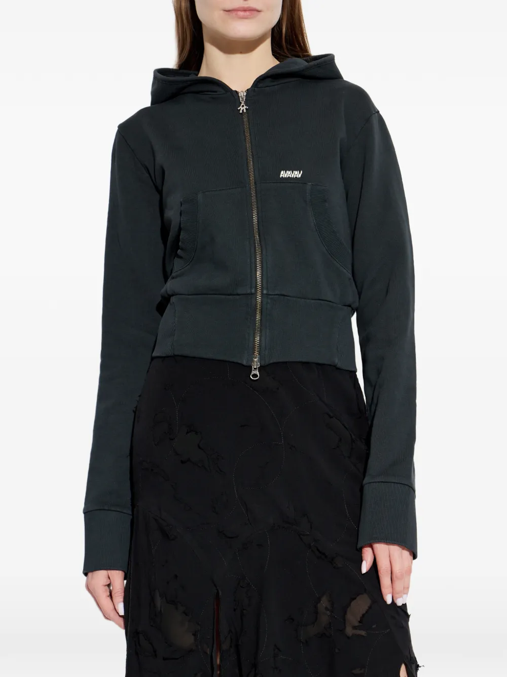 Hooded Zip Knitwear