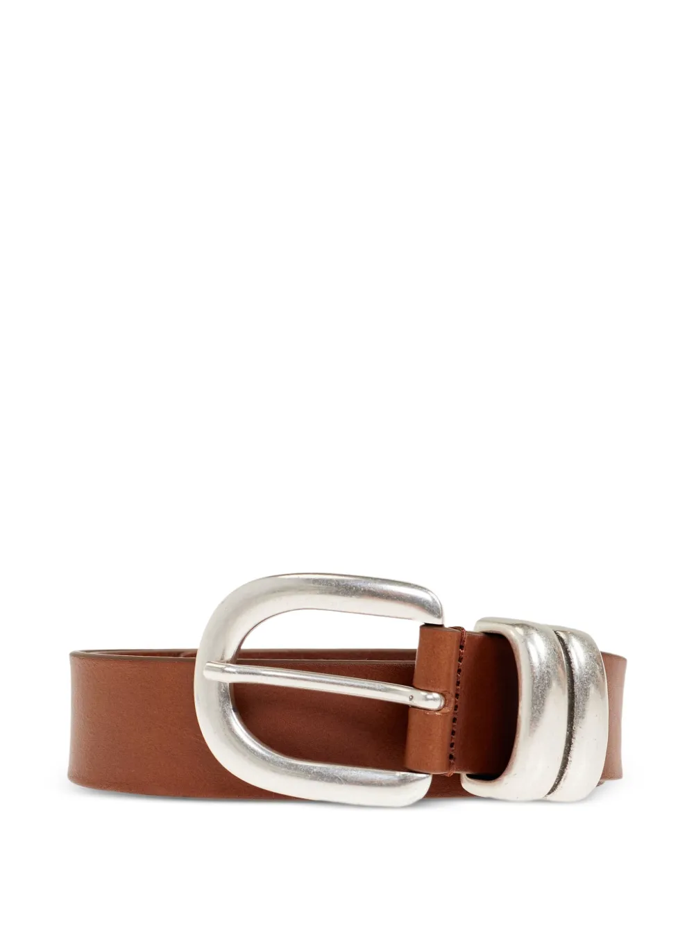 By Malene Birger Zoira leather belt - Marrone