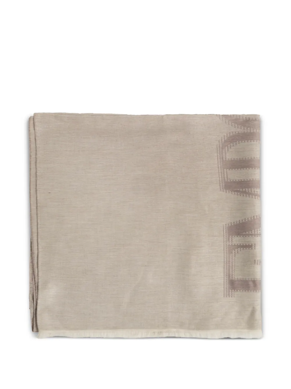 Emporio Armani logo-jacquard scarf - Toni neutri
