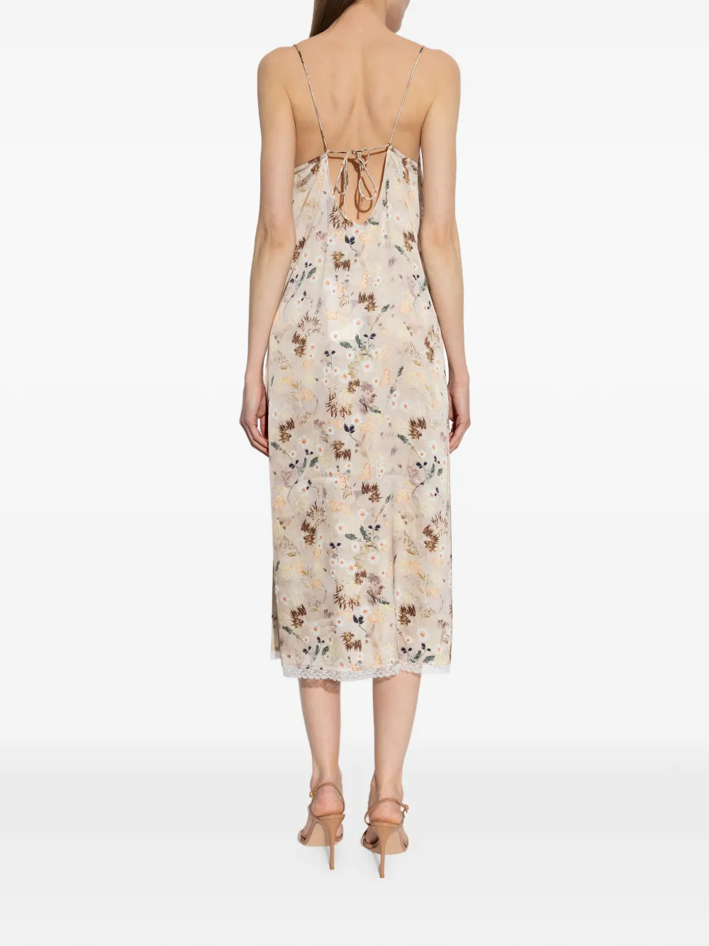 MUNTHE Barika midi-jurk Beige