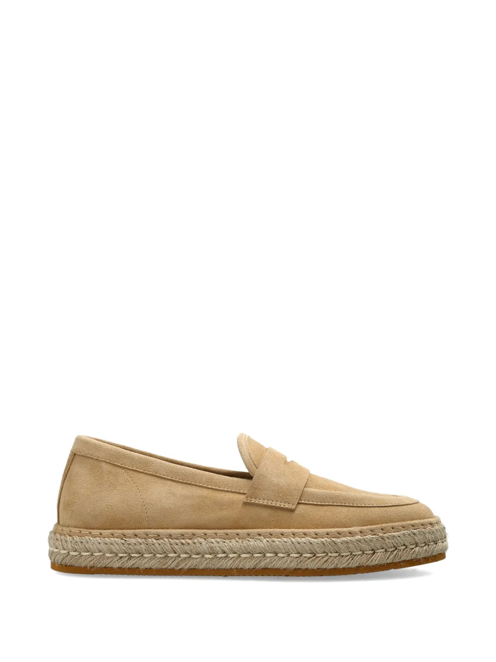 Giorgio Armani suede espadrilles - Nude