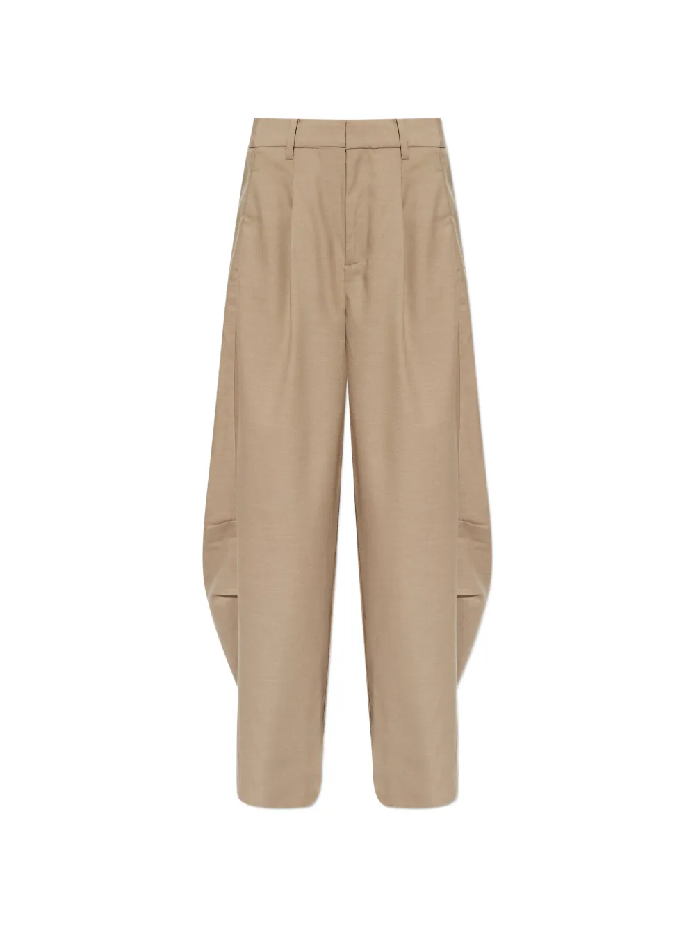 Gestuz pleated wide-leg trousers - Braun