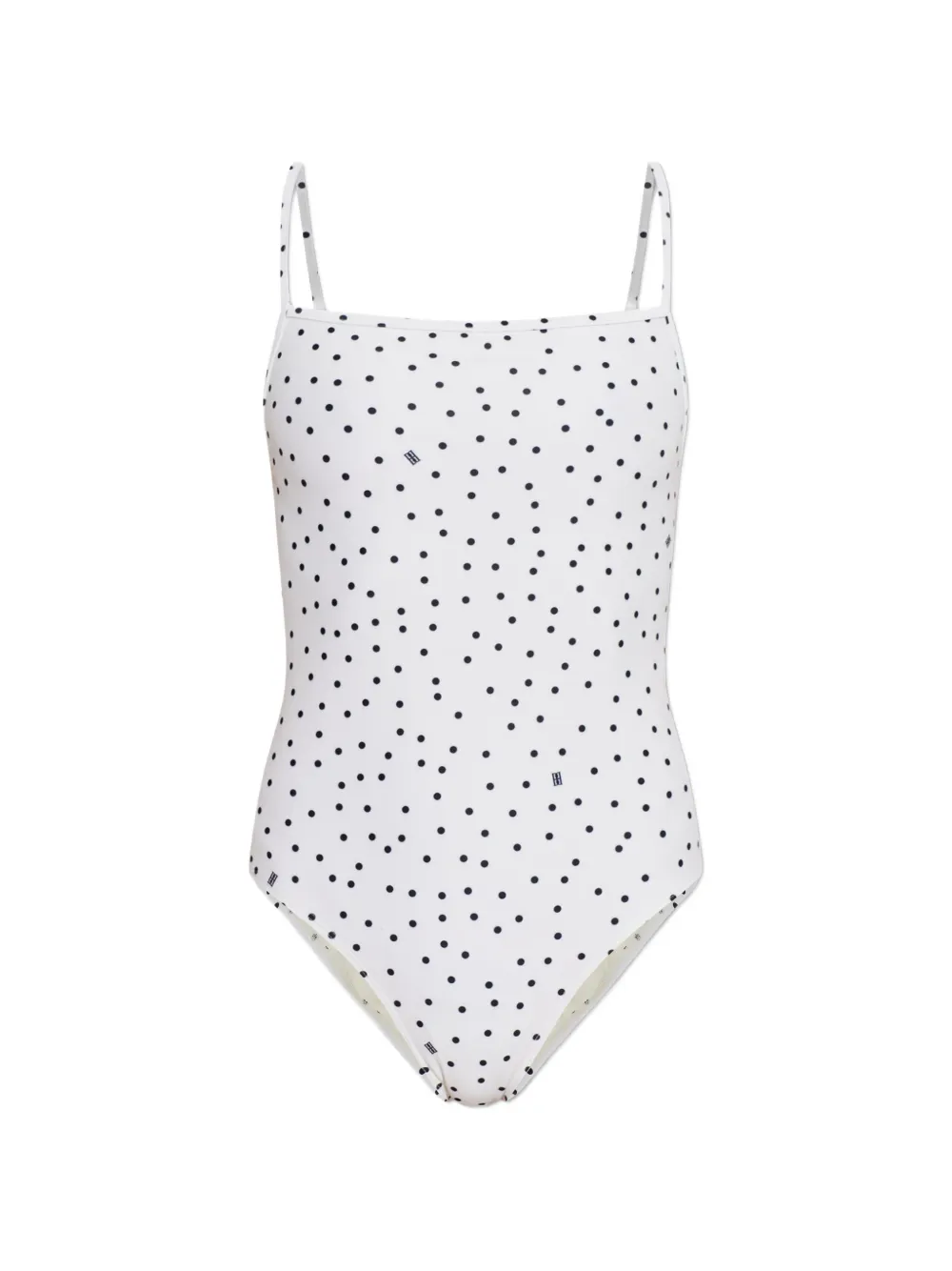 By Malene Birger Astrid polka-dot swimsuit - Bianco