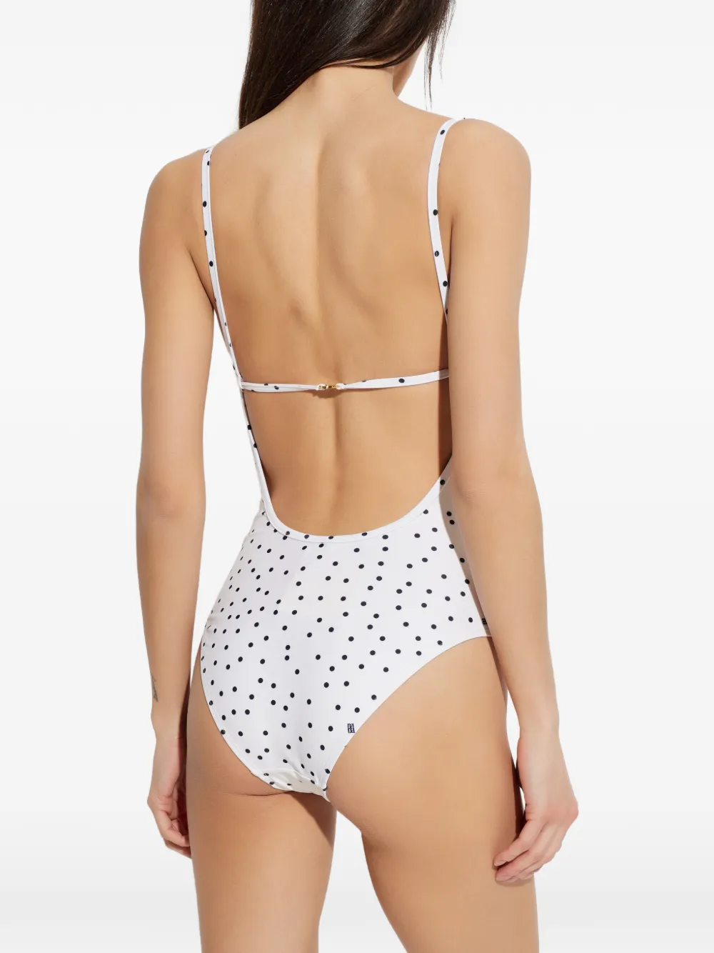  By Malene Birger Astrid Polka-dot Swimsuit - White 