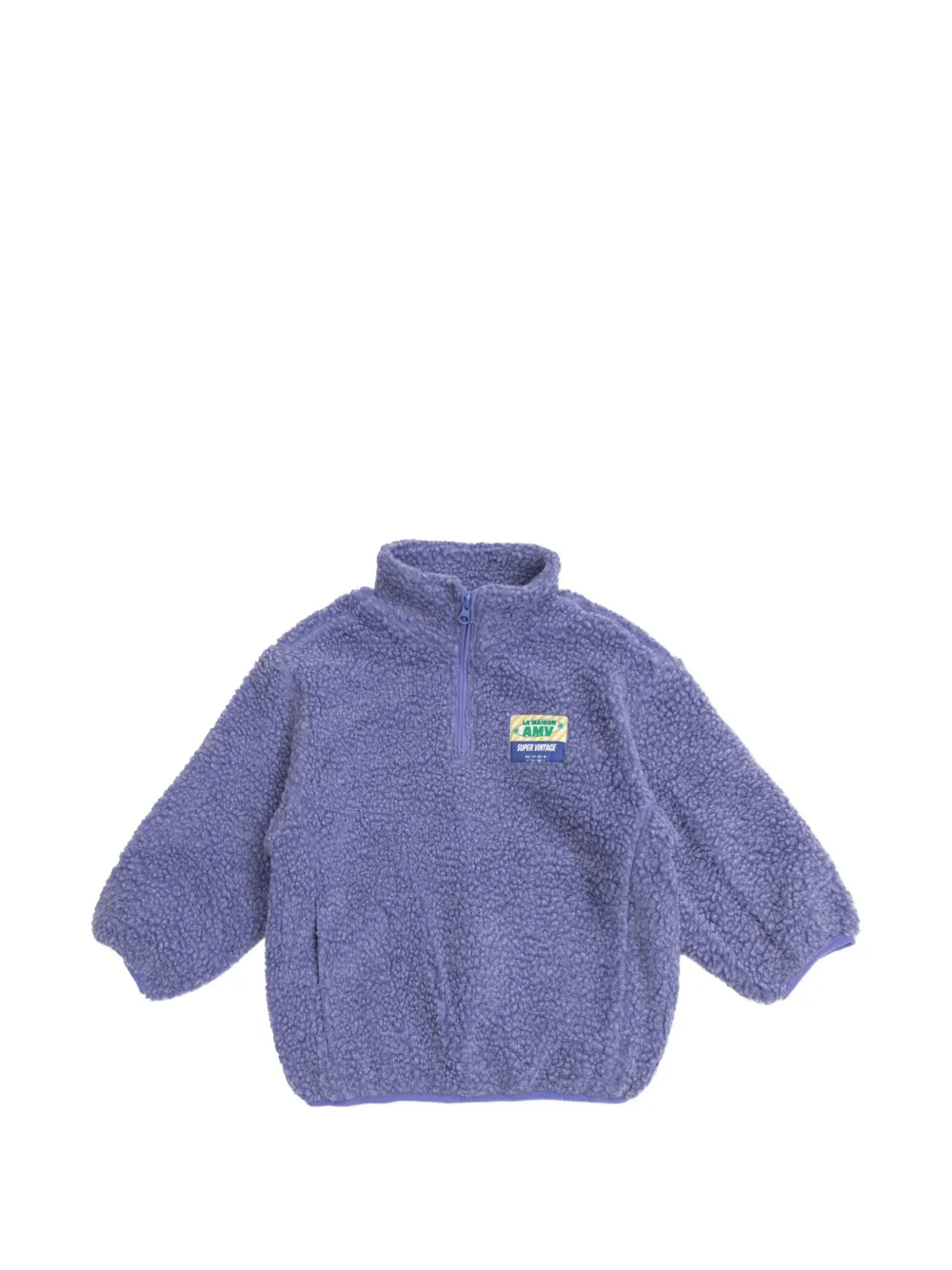 American Vintage Kids zip fleece sweatshirt - Viola