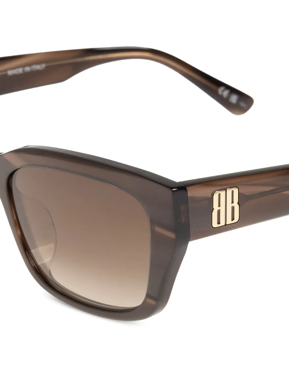  Balenciaga Eyewear Square-frame Sunglasses - Brown 
