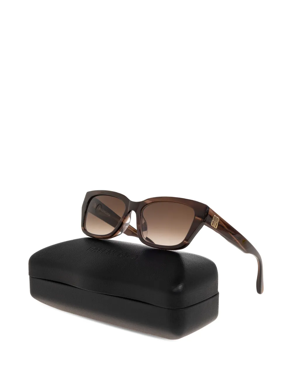  Balenciaga Eyewear Square-frame Sunglasses - Brown 