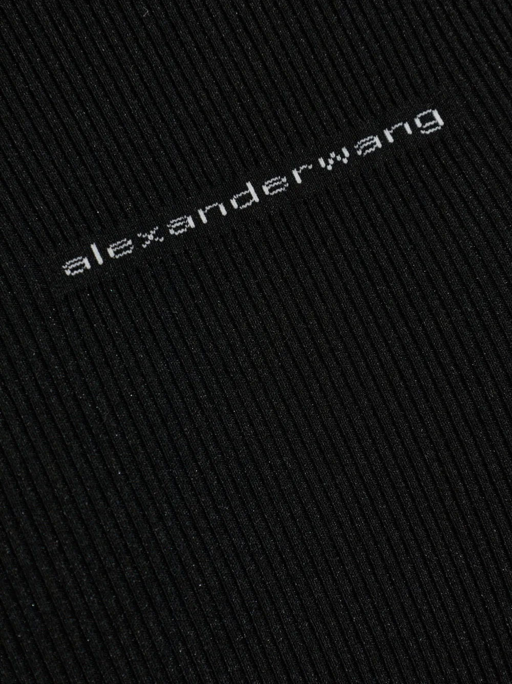 Alexander Wang Geribbelde trui met logoprint Zwart