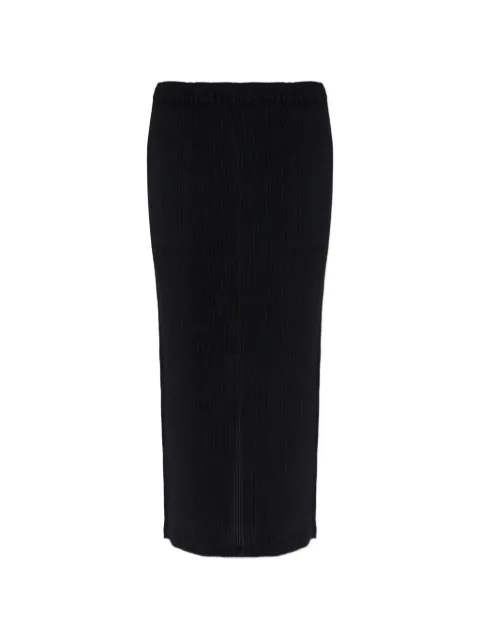 Issey Miyake — pleated long-lenght skirt