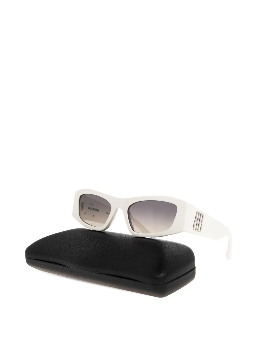  Balenciaga Eyewear Rectangle-frame Sunglasses - White 