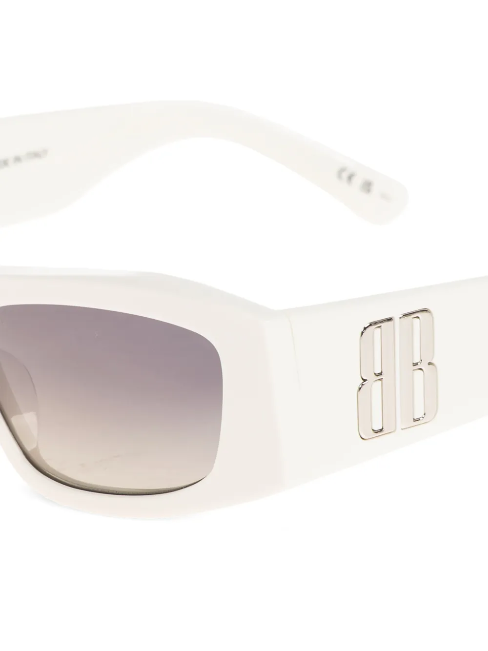  Balenciaga Eyewear Rectangle-frame Sunglasses - White 
