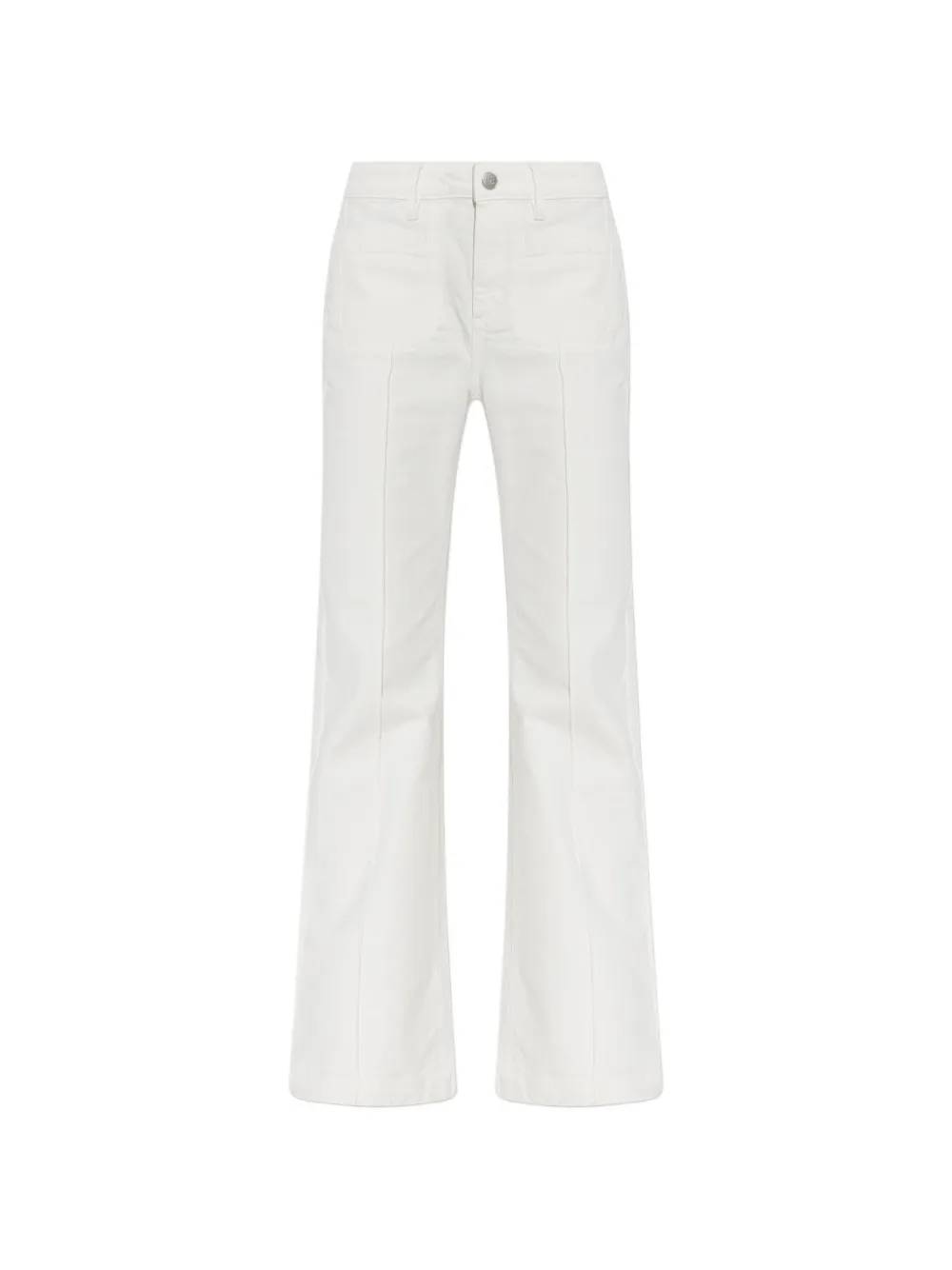 MUNTHE patch-pocket flared trousers - Weiß