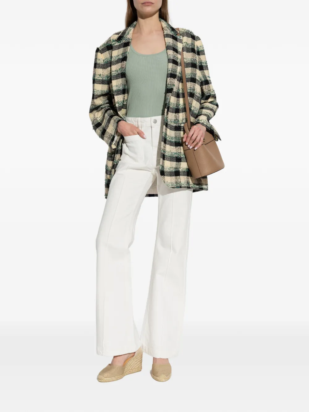  Munthe Patch-pocket Flared Trousers - White 