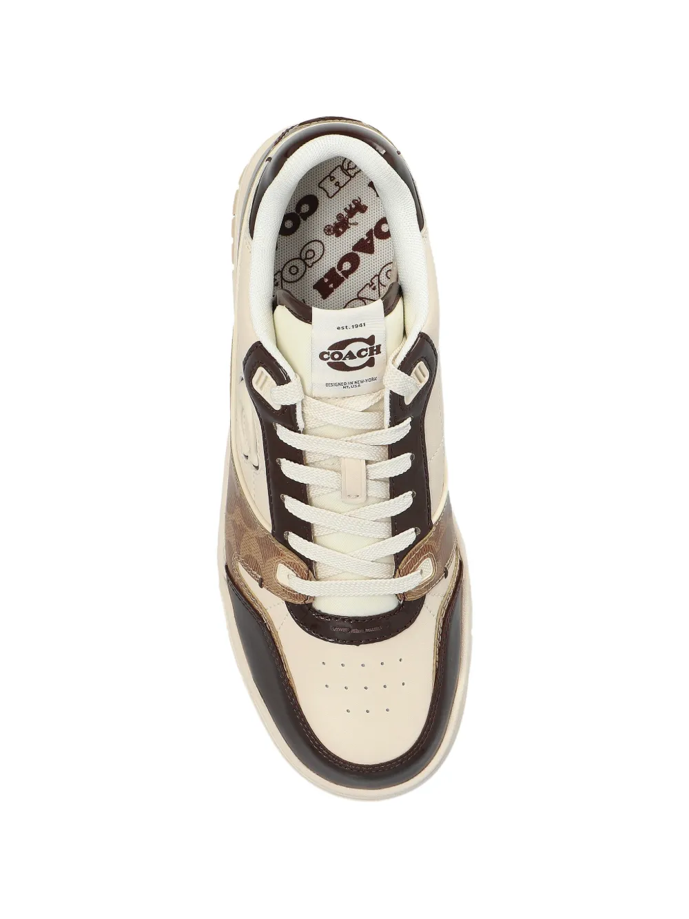 Coach Sneakers met logo Beige