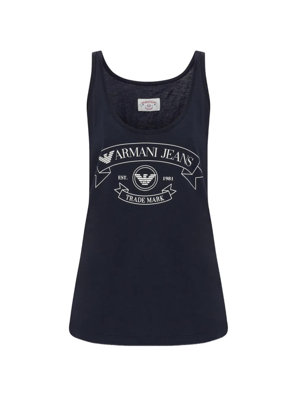 Emporio Armani logo-print tank top - Blau