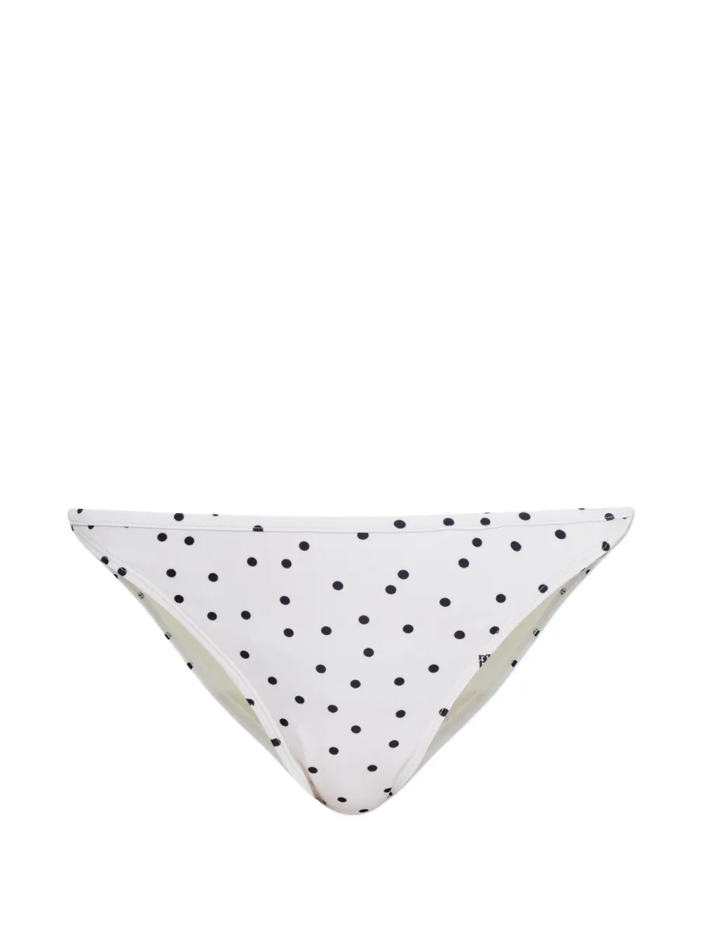 By Malene Birger Astrida polka-dot logo-details bikini bottom - Bianco