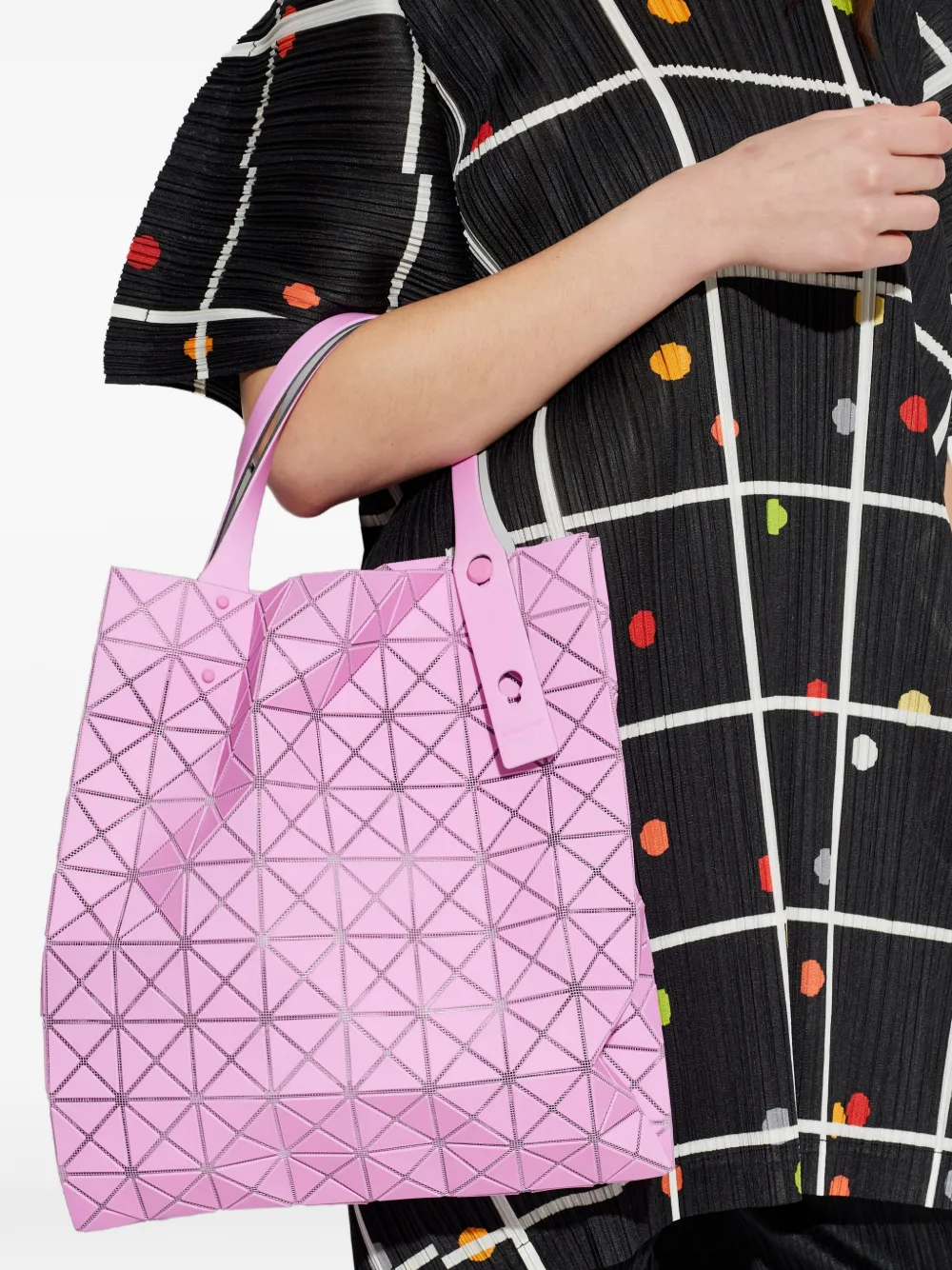 BAO BAO ISSEY MIYAKE トートバッグ ピンク Bao Bao Issey Miyake Prism Plus Tote Bag | Pink | FARFETCH AO