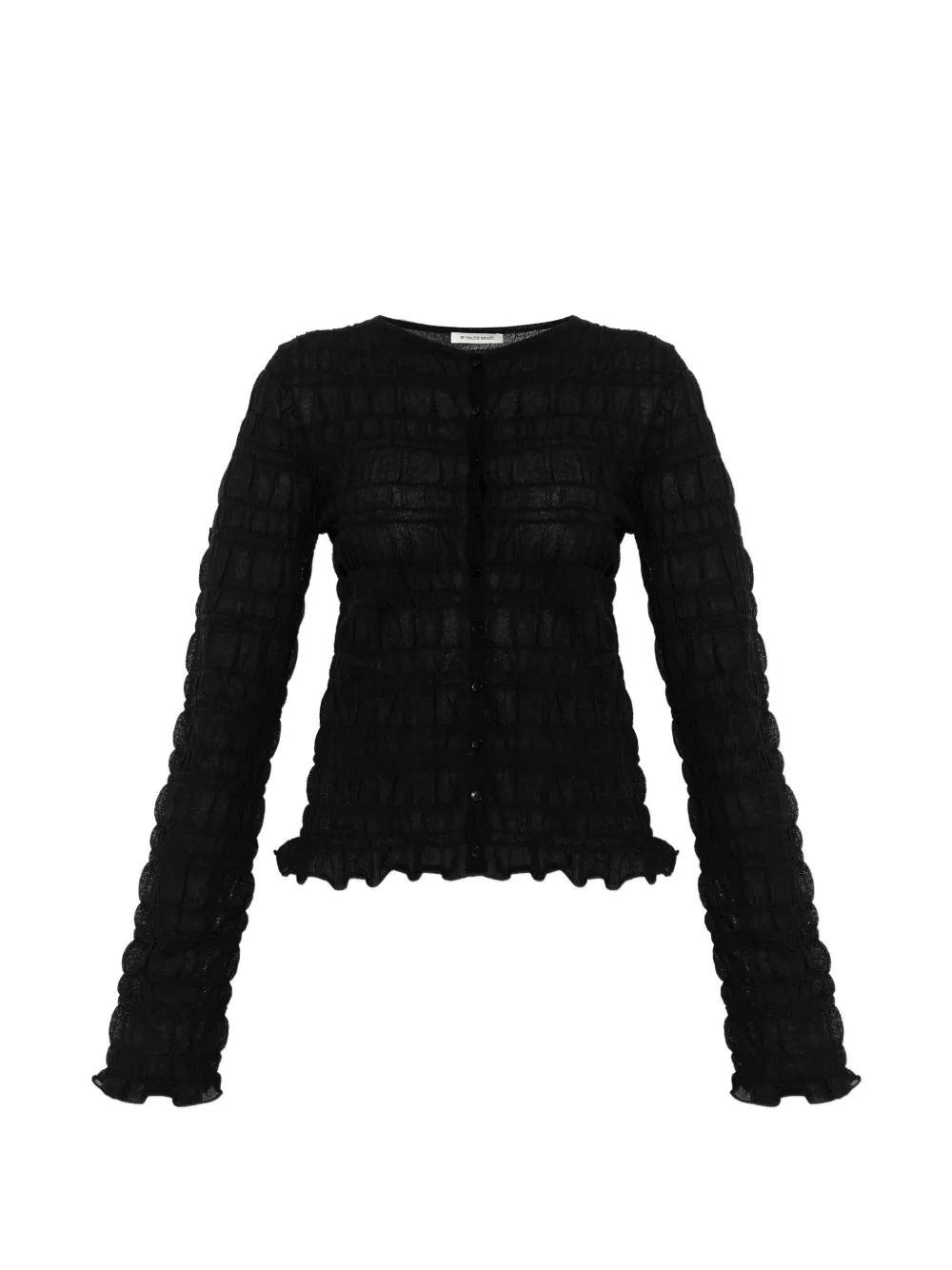By Malene Birger Ebba ruffled cardigan - Nero