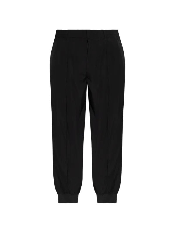 パンツ 90s EMPORIO ARMANI cotton slacks black Emporio Armani Elasticated Seam Track Pants | Black | FARFETCH