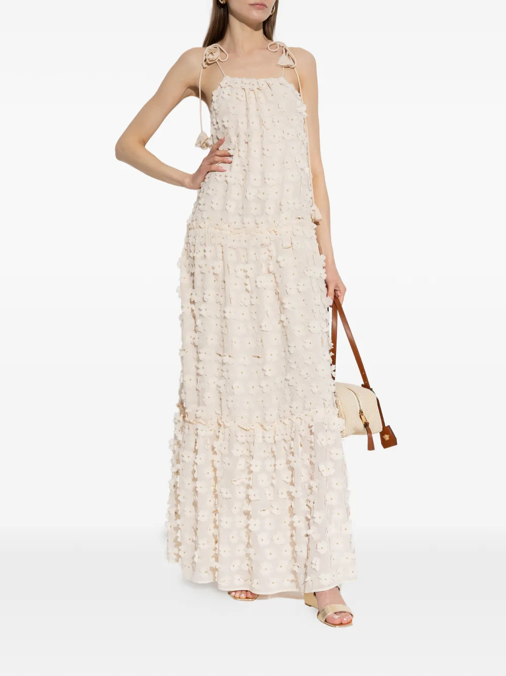 MUNTHE Bohdana maxi-dress Beige