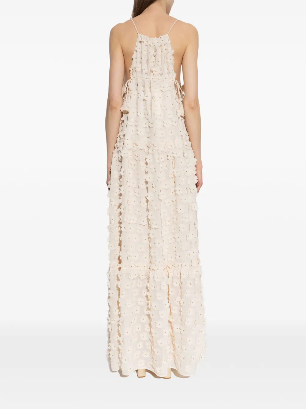 MUNTHE Bohdana maxi-dress Beige