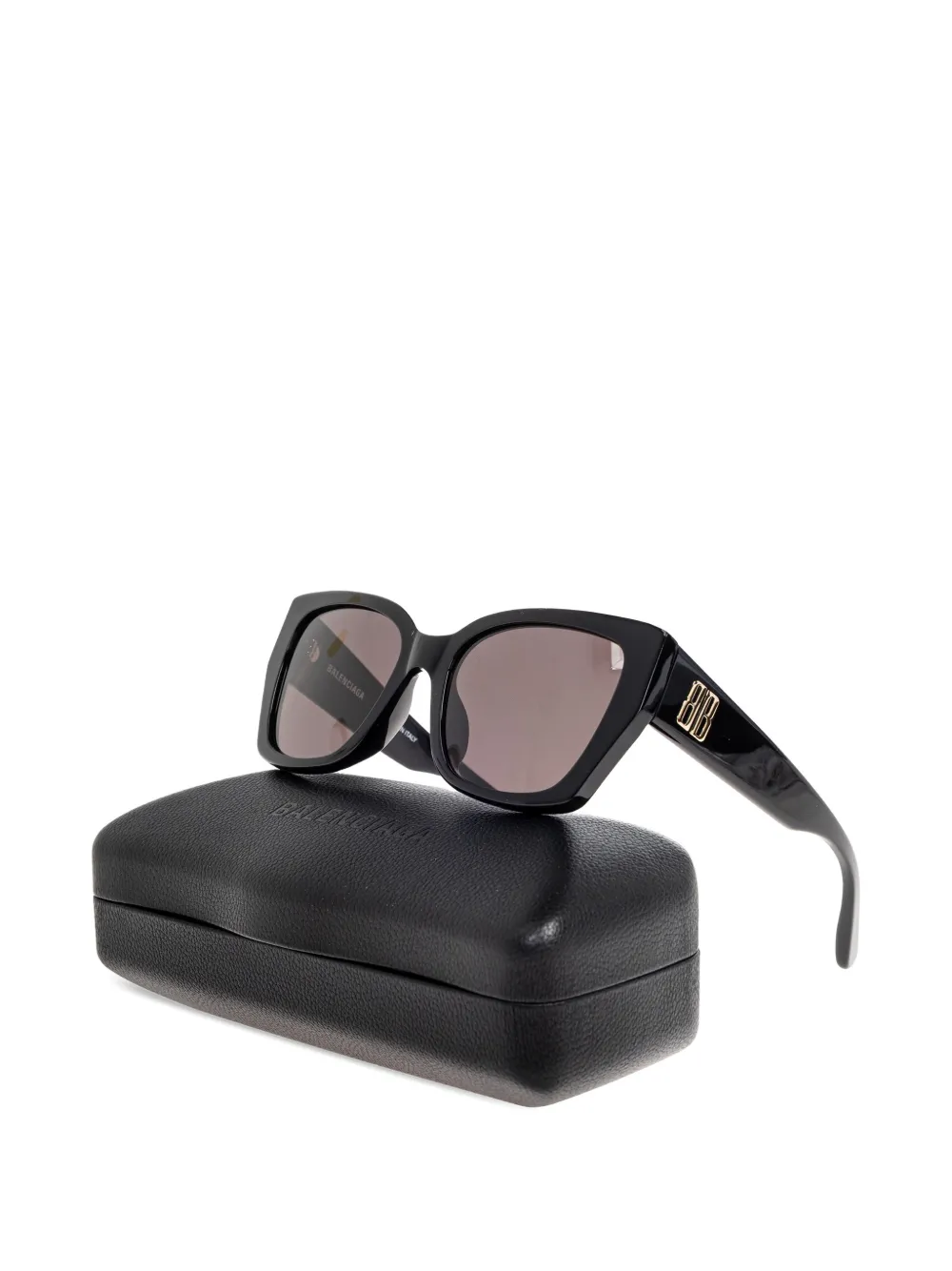 Balenciaga Eyewear Zonnebril met vierkant montuur Zwart