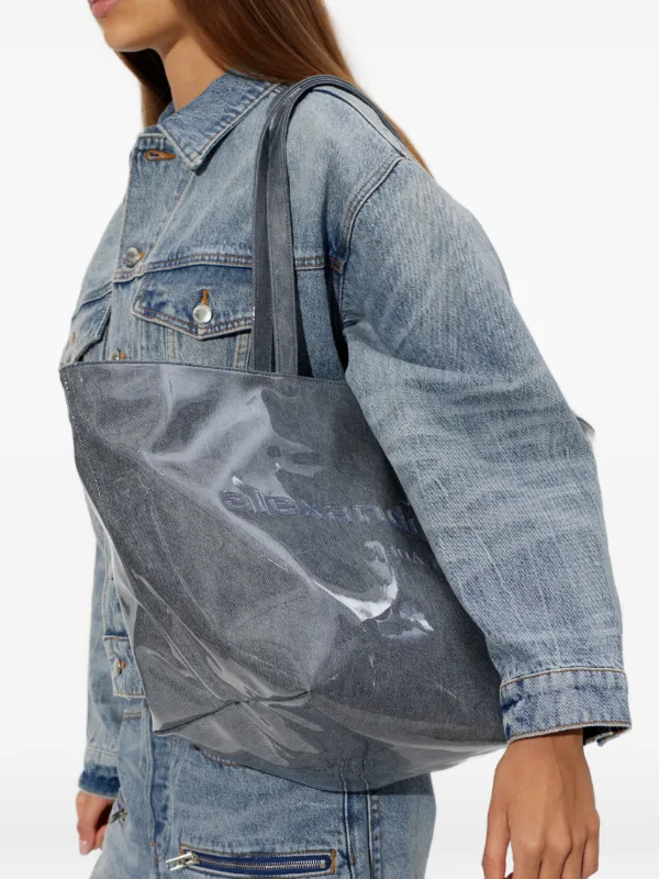 Alexander Wang ロゴ トートバッグ | グレー | FARFETCH JP