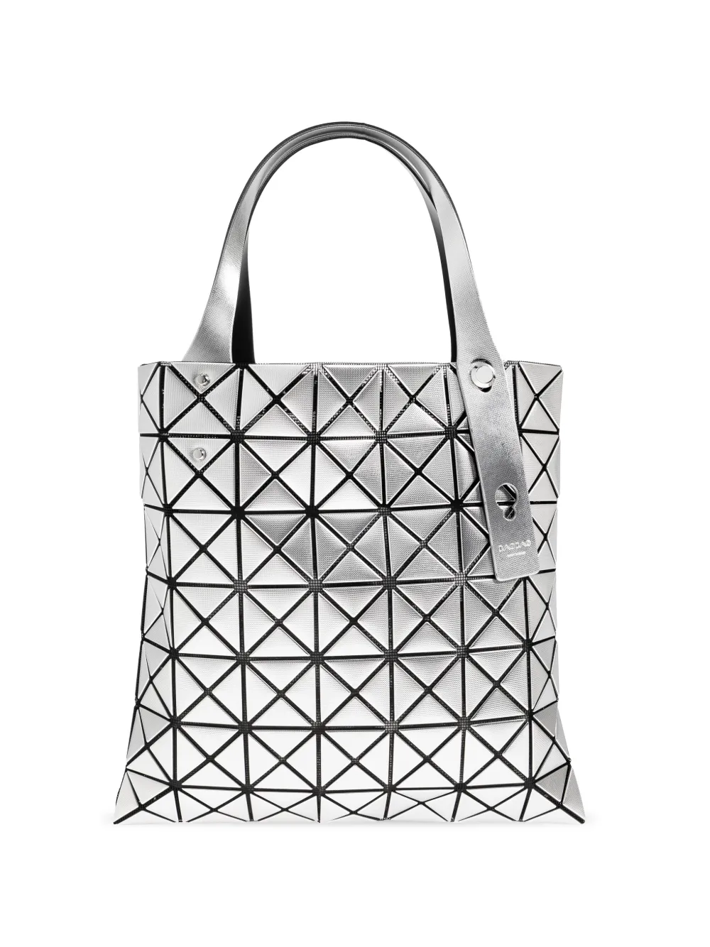 Bao Bao Issey Miyake Platinum geometric tote bag - Argento