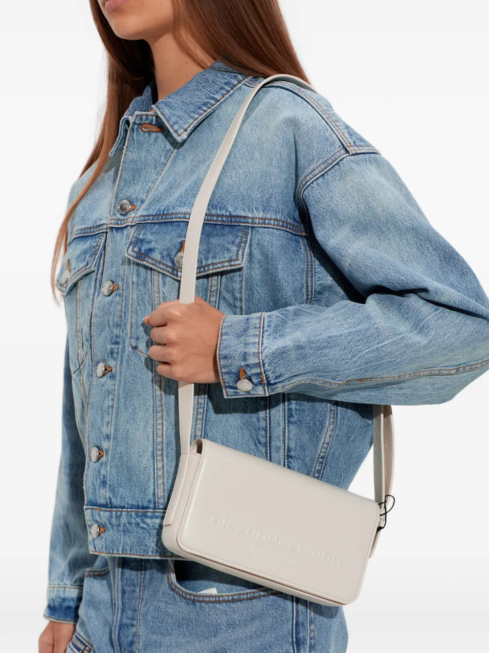  Alexander Wang Embossed Leather Belt Bag - Neutrals 