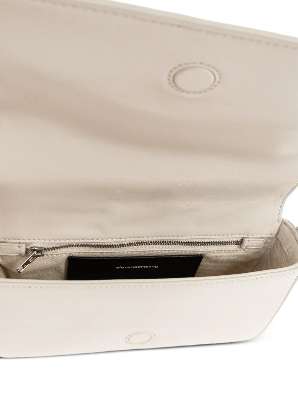 Alexander Wang Leren heuptas met reliëf Beige