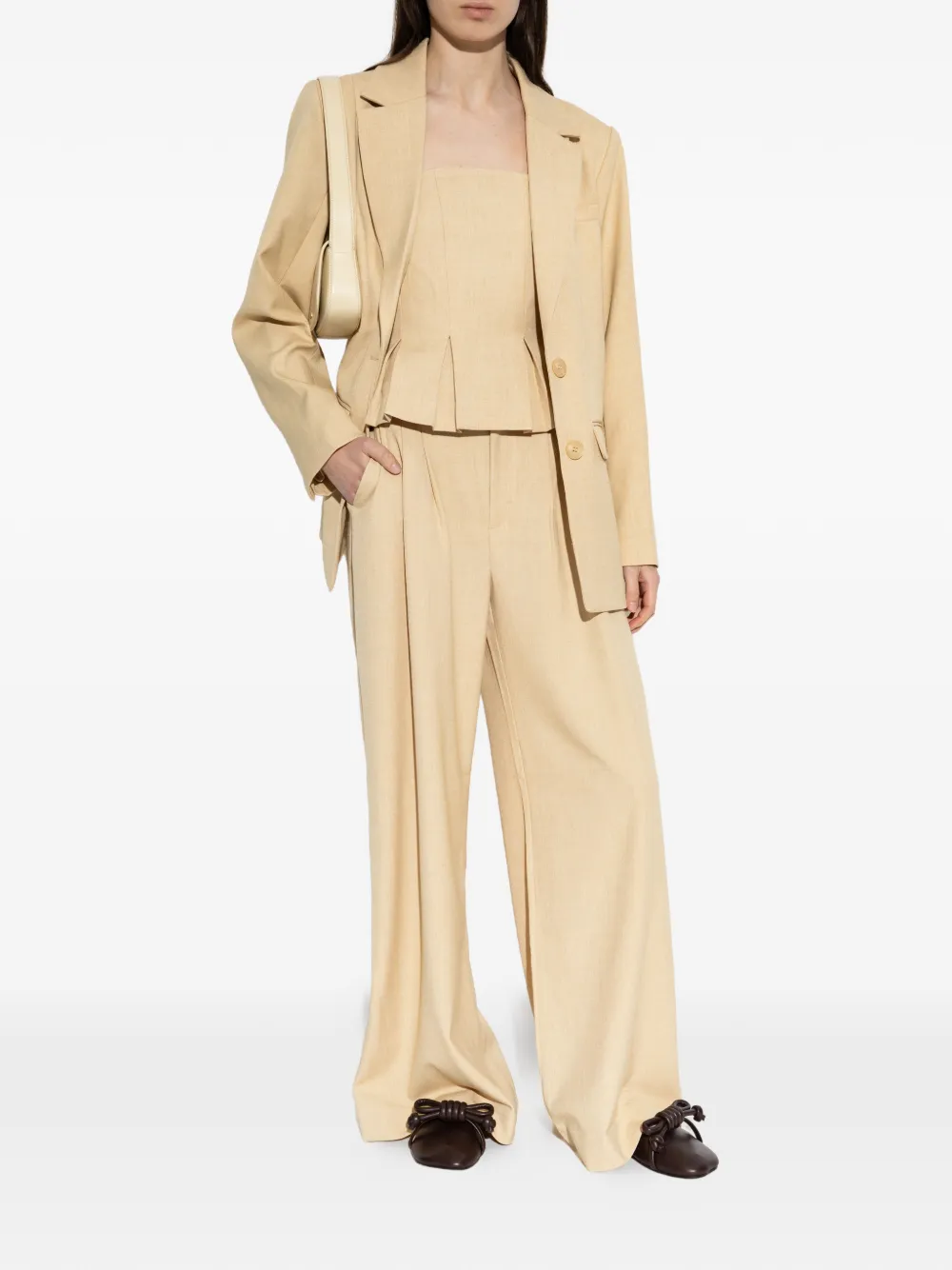  Gestuz Stacy Pocket Button Blazer - Neutrals 