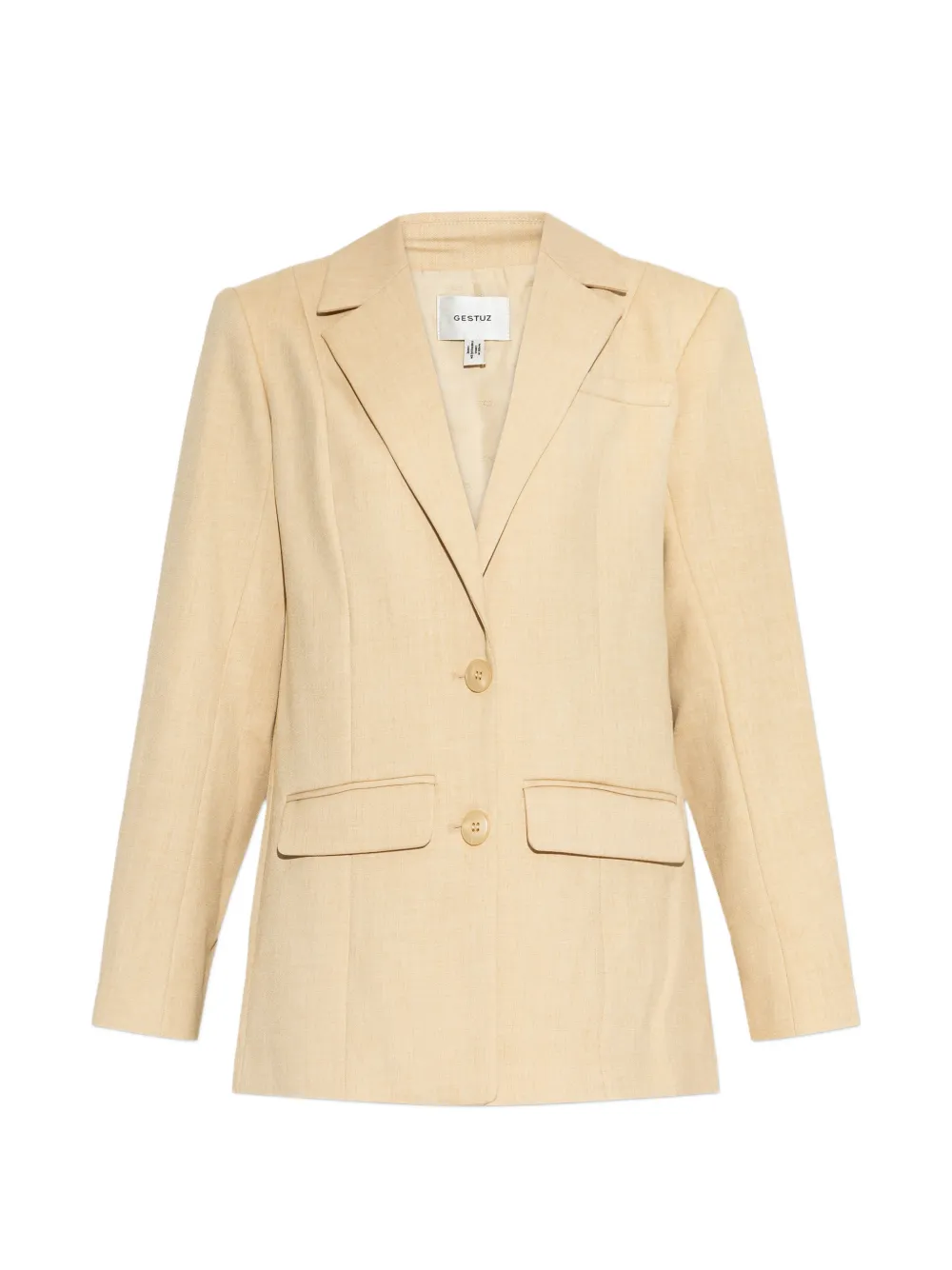 Gestuz Stacy pocket button blazer - Nude