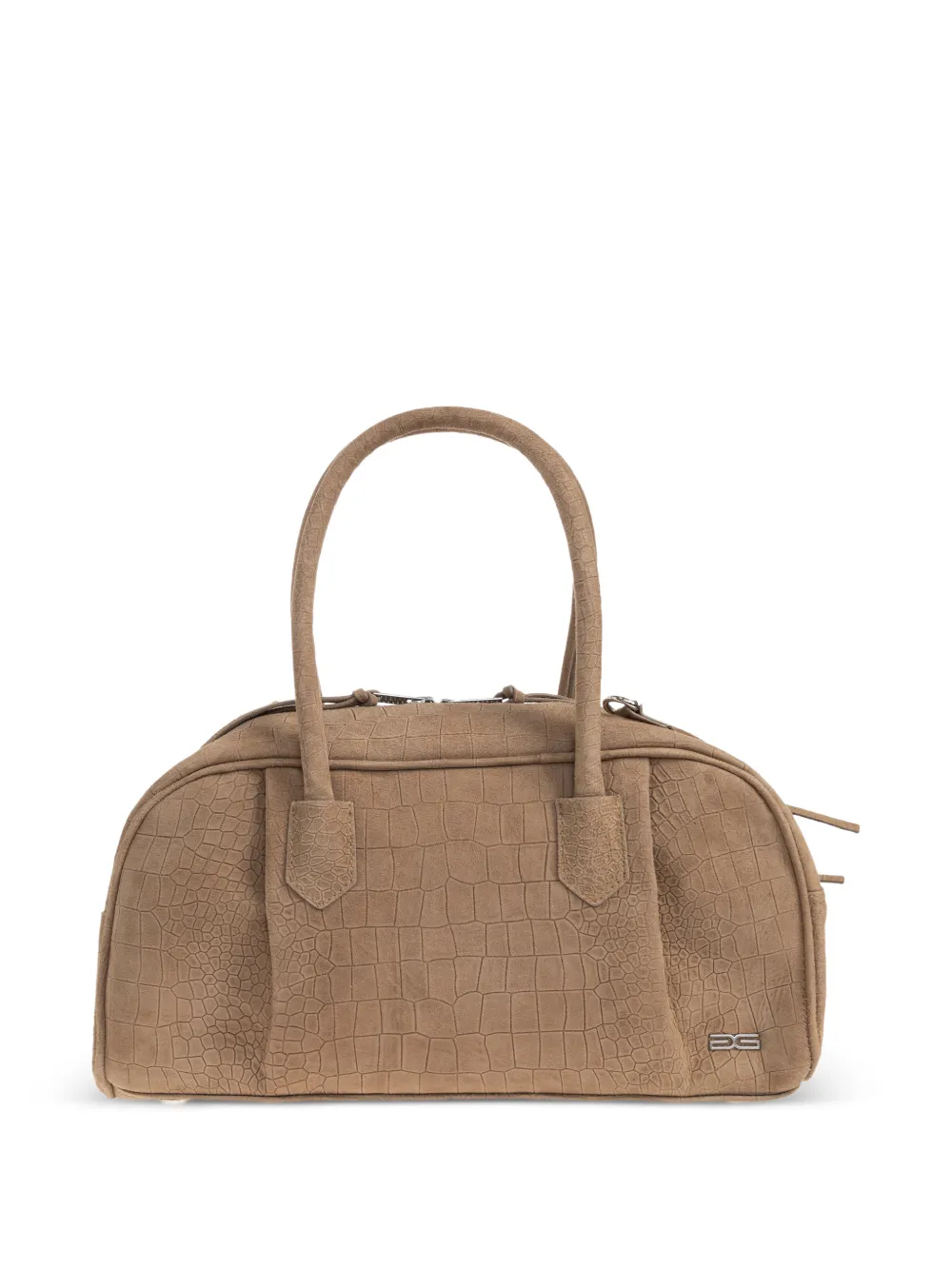 Gestuz crocodile-effect tote bag - Toni neutri