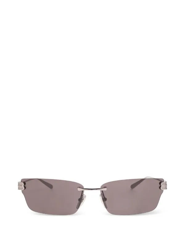 Balenciaga Eyewear リムレス スクエアサングラス | シルバートーン