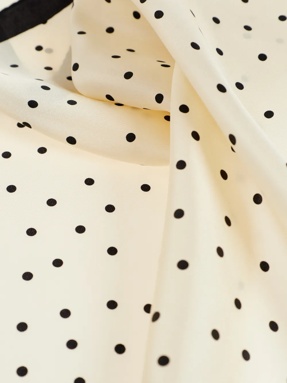 Poula Polka-Dot Border Scarf