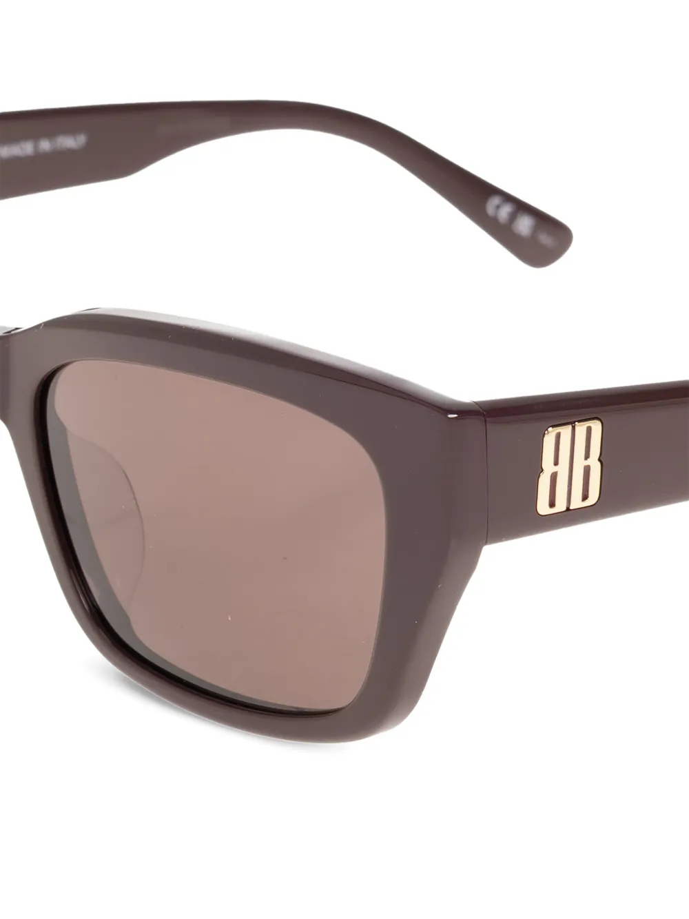  Balenciaga Eyewear Square-frame Sunglasses - Brown 