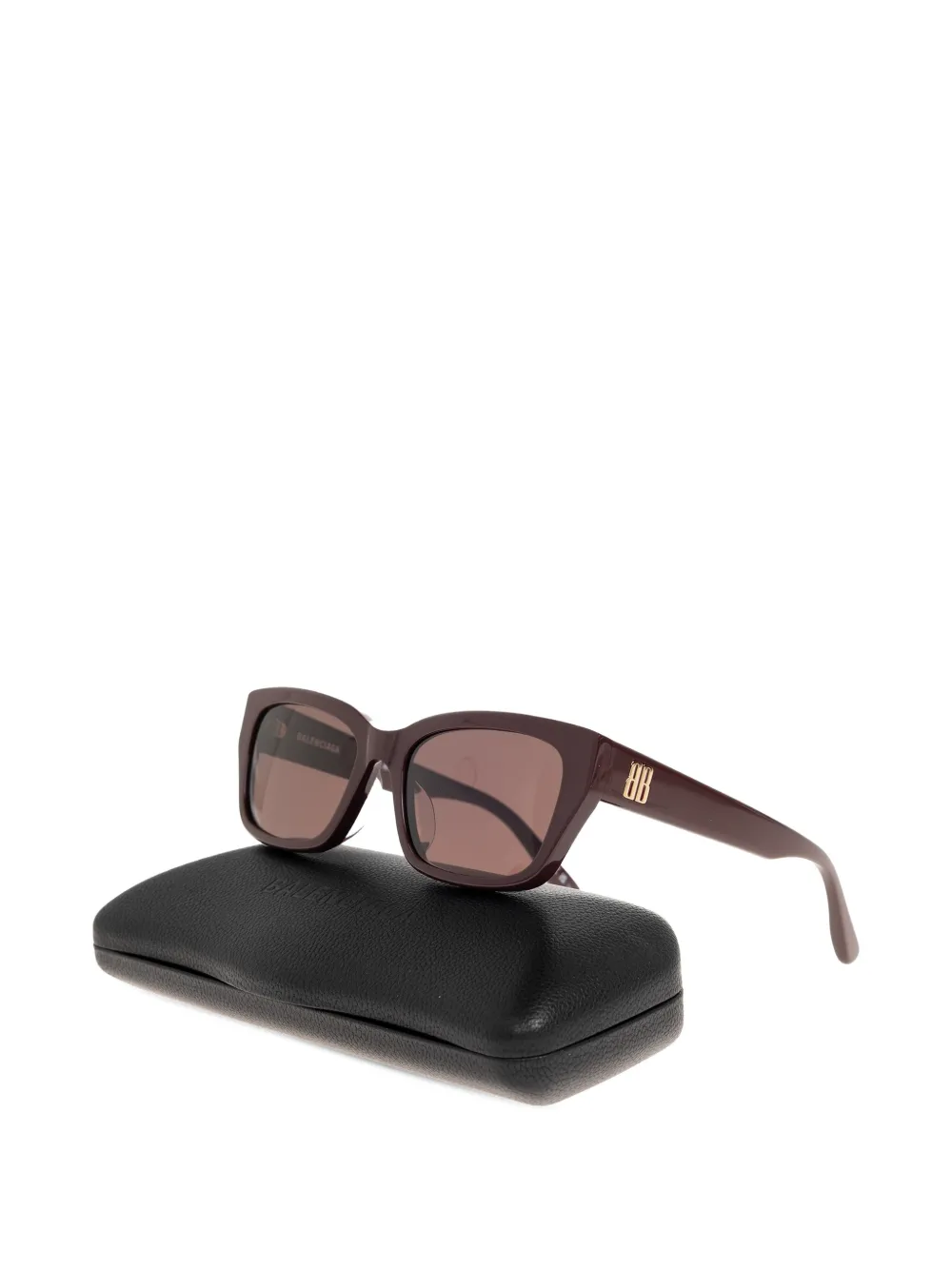  Balenciaga Eyewear Square-frame Sunglasses - Brown 