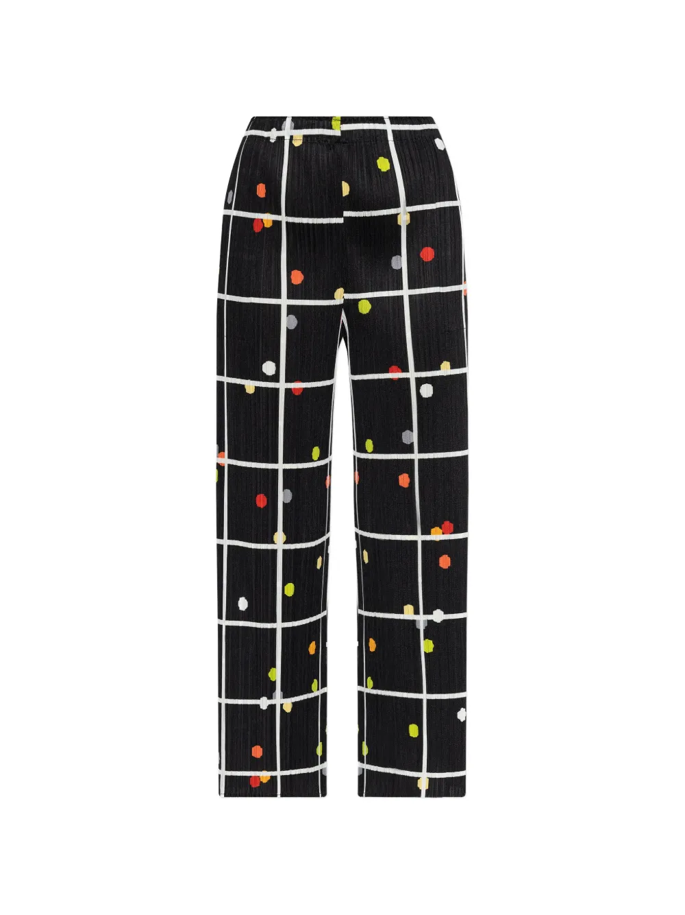Pleats Please Issey Miyake Crossing Dots trousers - Nero