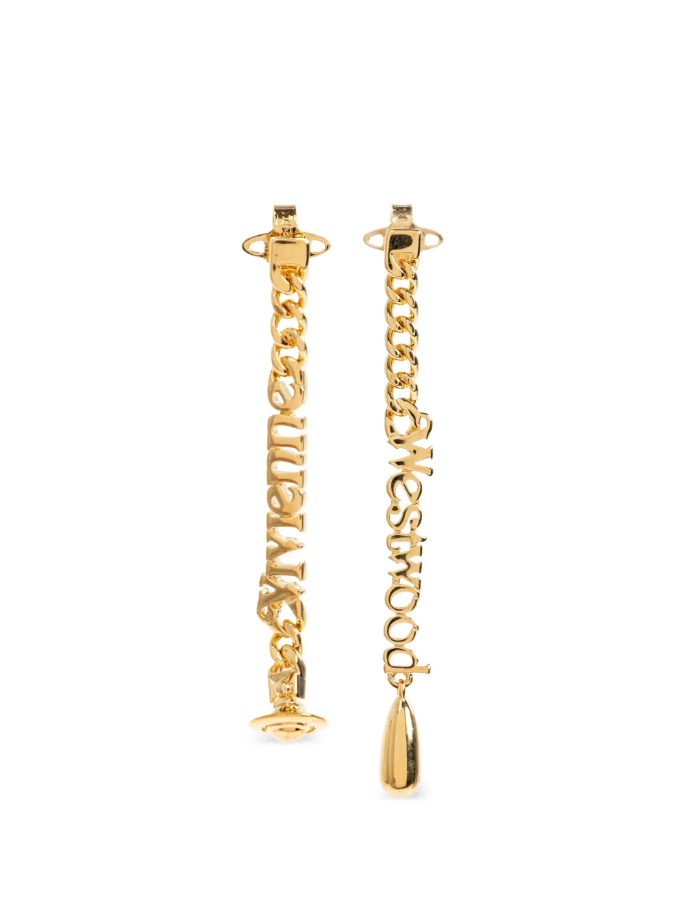Vivienne Westwood chain drop earrings - Gold