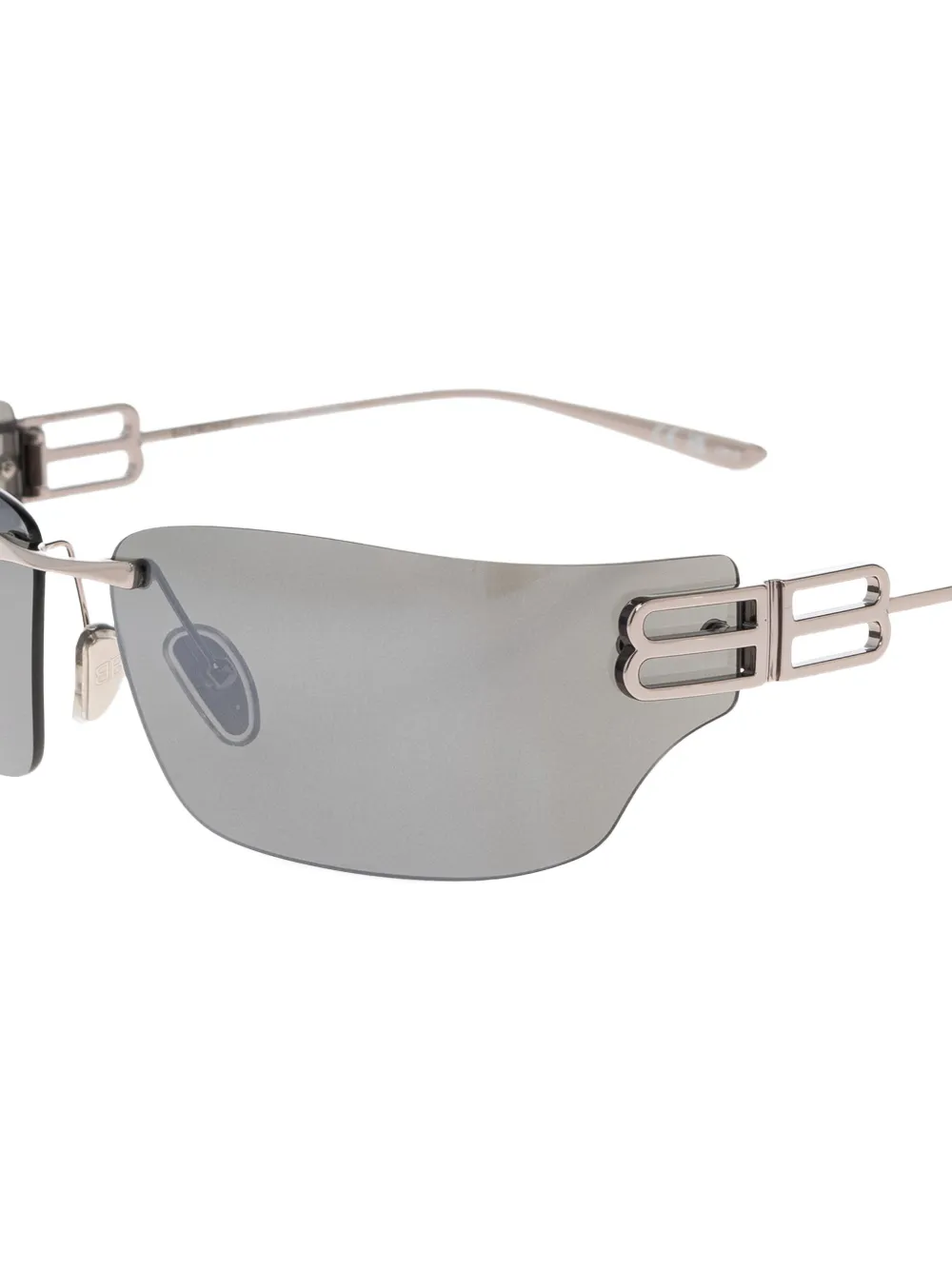  Balenciaga Eyewear Rimless Square Sunglasses - Grey 