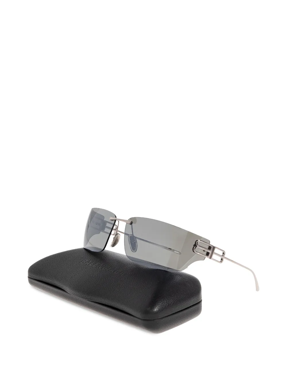  Balenciaga Eyewear Rimless Square Sunglasses - Grey 