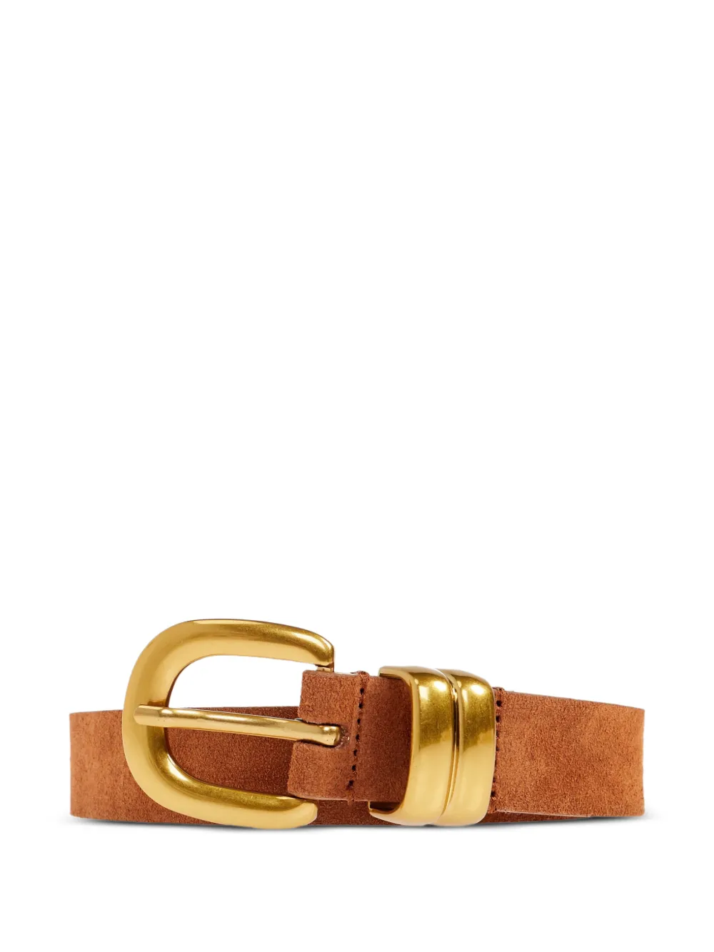 By Malene Birger Zoilo buckle leather belt - Marrone