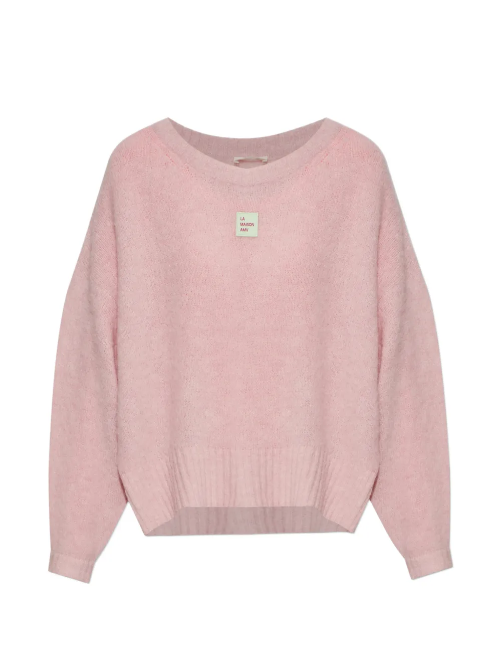 American Vintage round neck badge sweater - Rosa