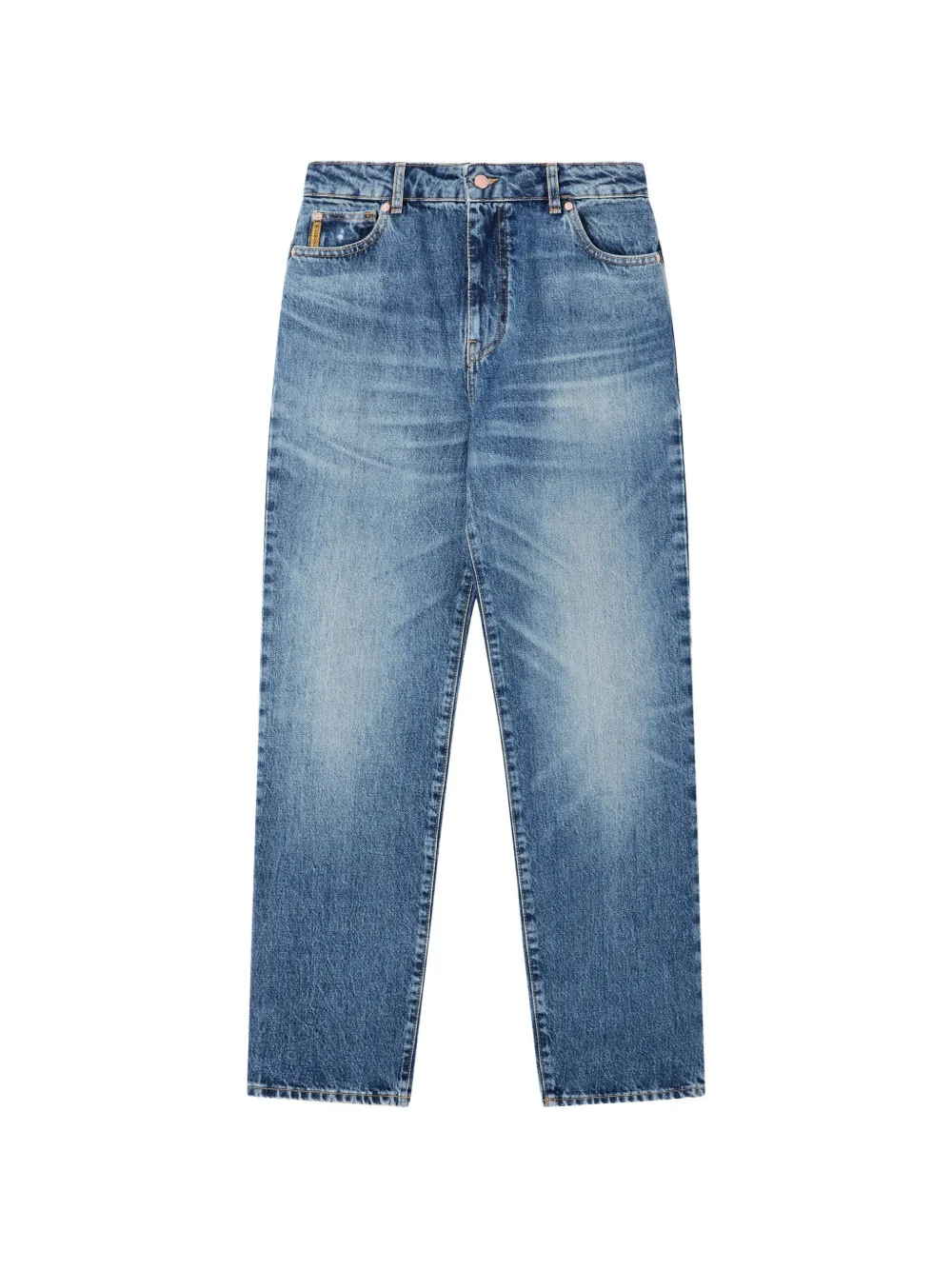 Emporio Armani pocket cotton straight-leg jeans - Blu