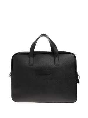 【極美品】　Ermenegildo Zegna レザー　ビジネスバッグ　A4　黒 Zegna レザー ビジネスバッグ | ブラック | FARFETCH JP