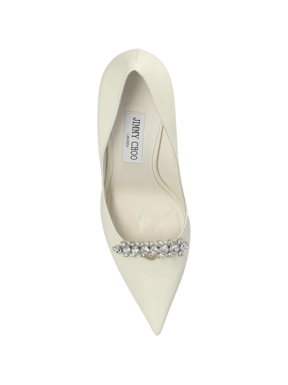 Jimmy Choo Belinda pumps verfraaid met kristallen Wit