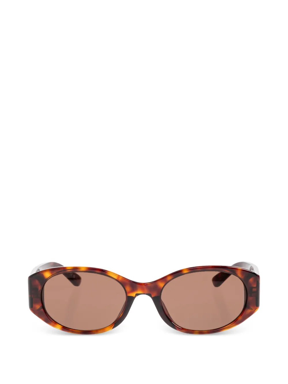 Balenciaga Eyewear oval-frame tortoiseshell sunglasses - Marrone
