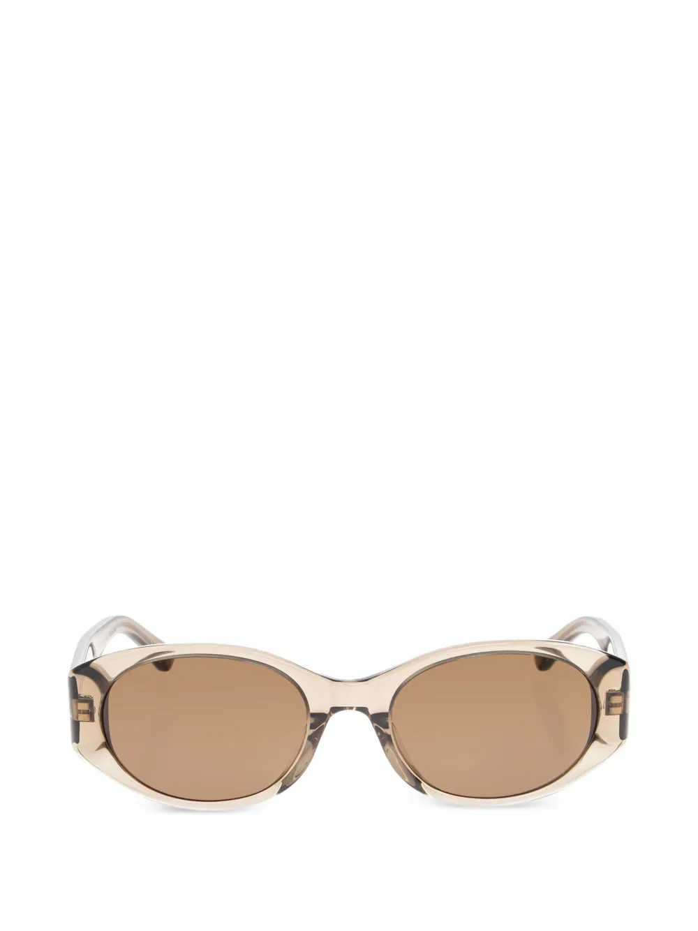 Balenciaga Eyewear oval-frame sunglasses - Marrone