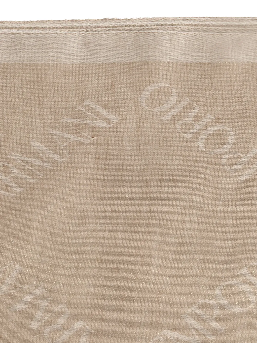 Emporio Armani Sjaal met logo Beige