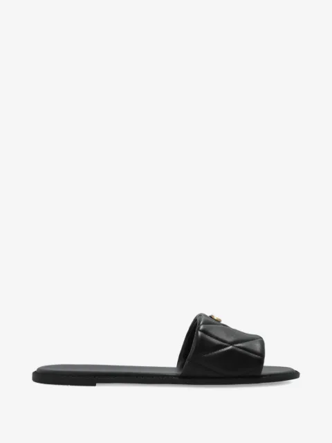 Coach Holly quilted logo sandals